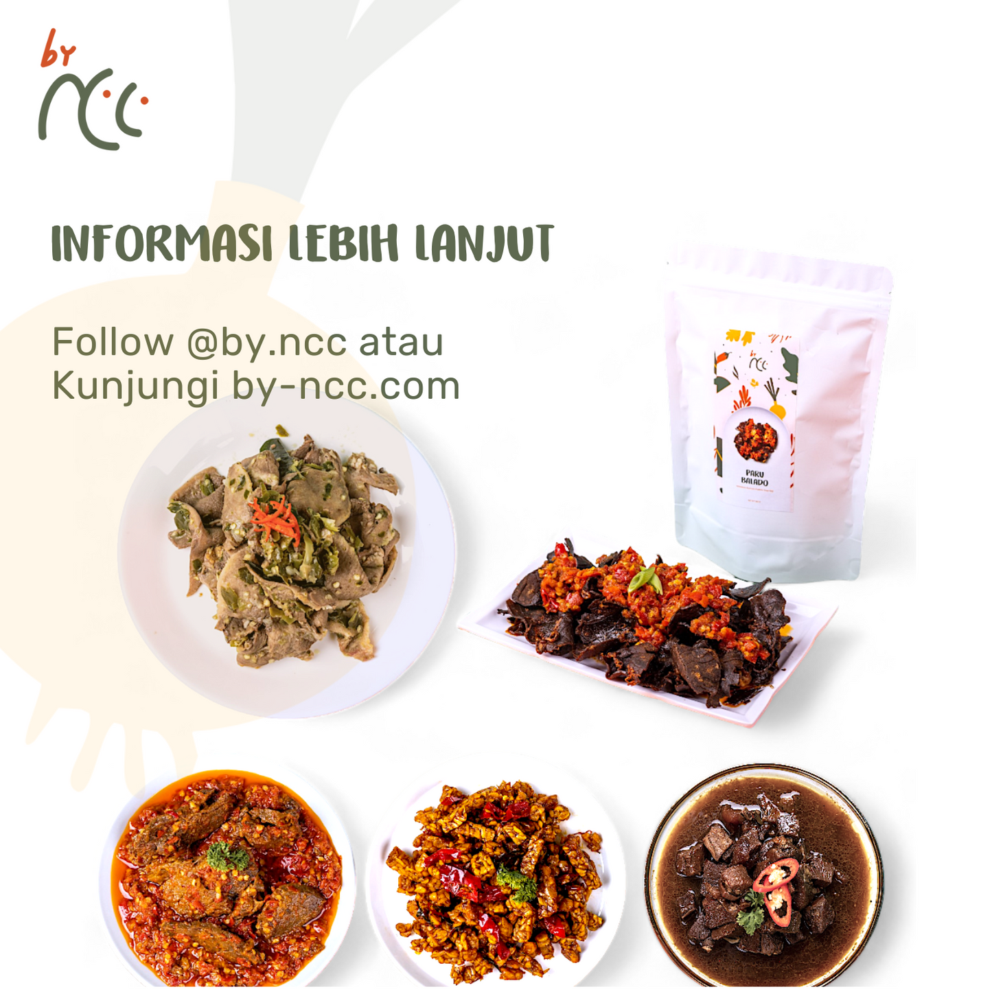 Dendeng Balado Ready To Heat by NCC with traditional Minangkabau spicy beef slices and authentic Indonesian flavors.