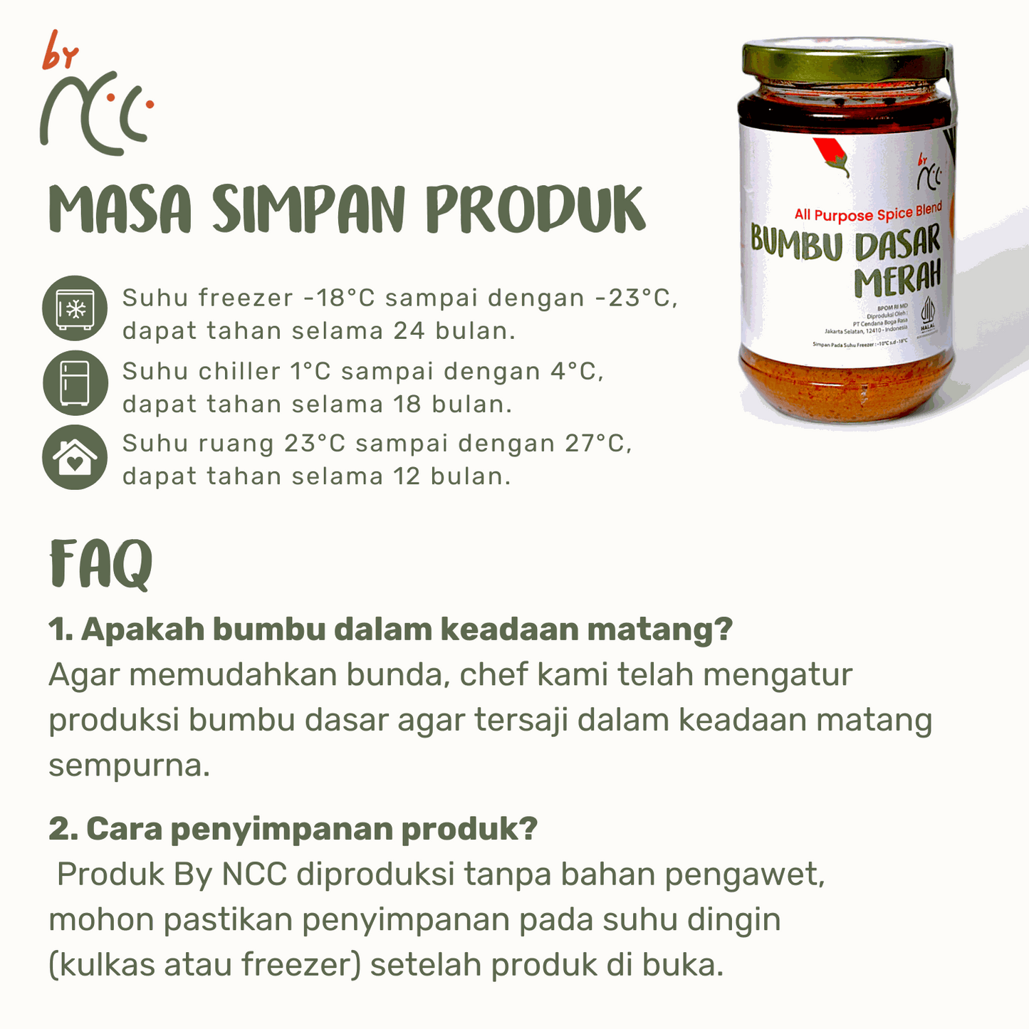 By NCC Bumbu Dasar Merah 300gr packaged spicy cooking base for authentic Indonesian dishes