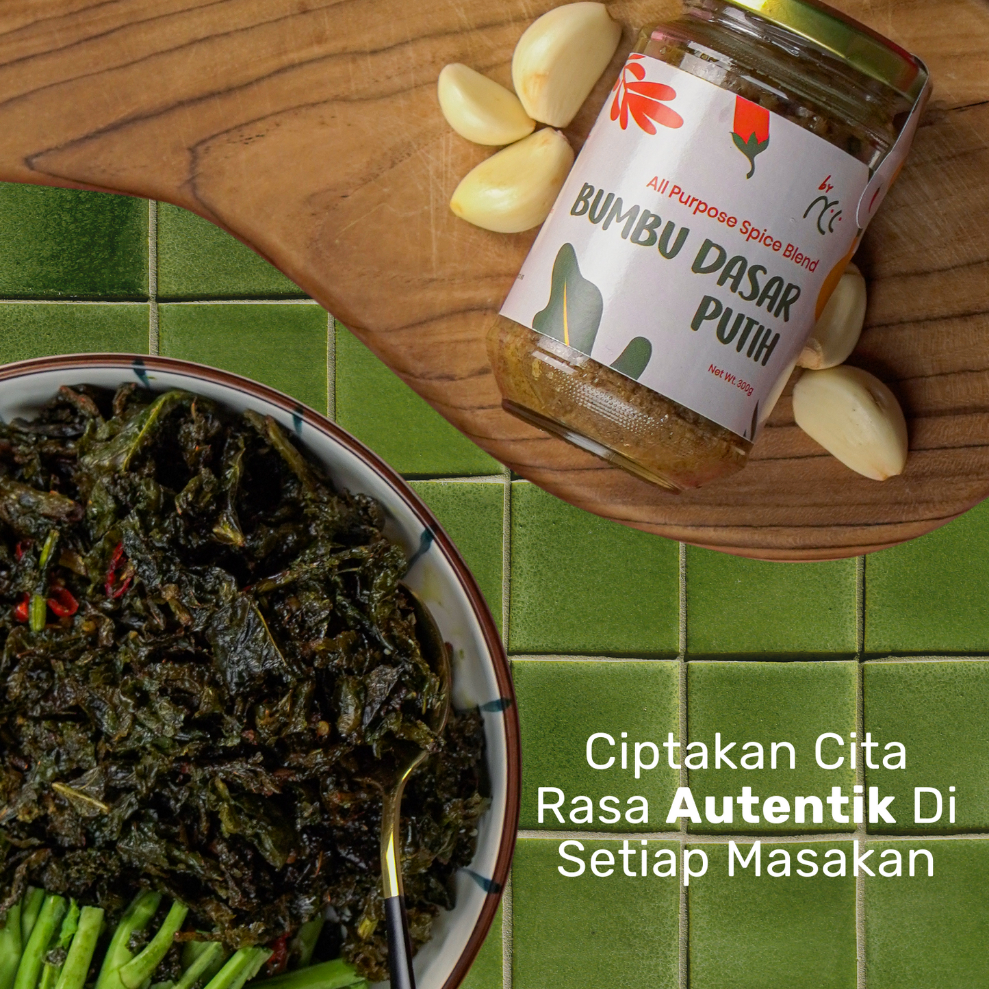 Bundling 5 Bumbu Dasar Instan Favorit Premium Termurah by NCC with varieties Putih, Kuning, Merah, Hijau, Hitam for authentic Indonesian cooking