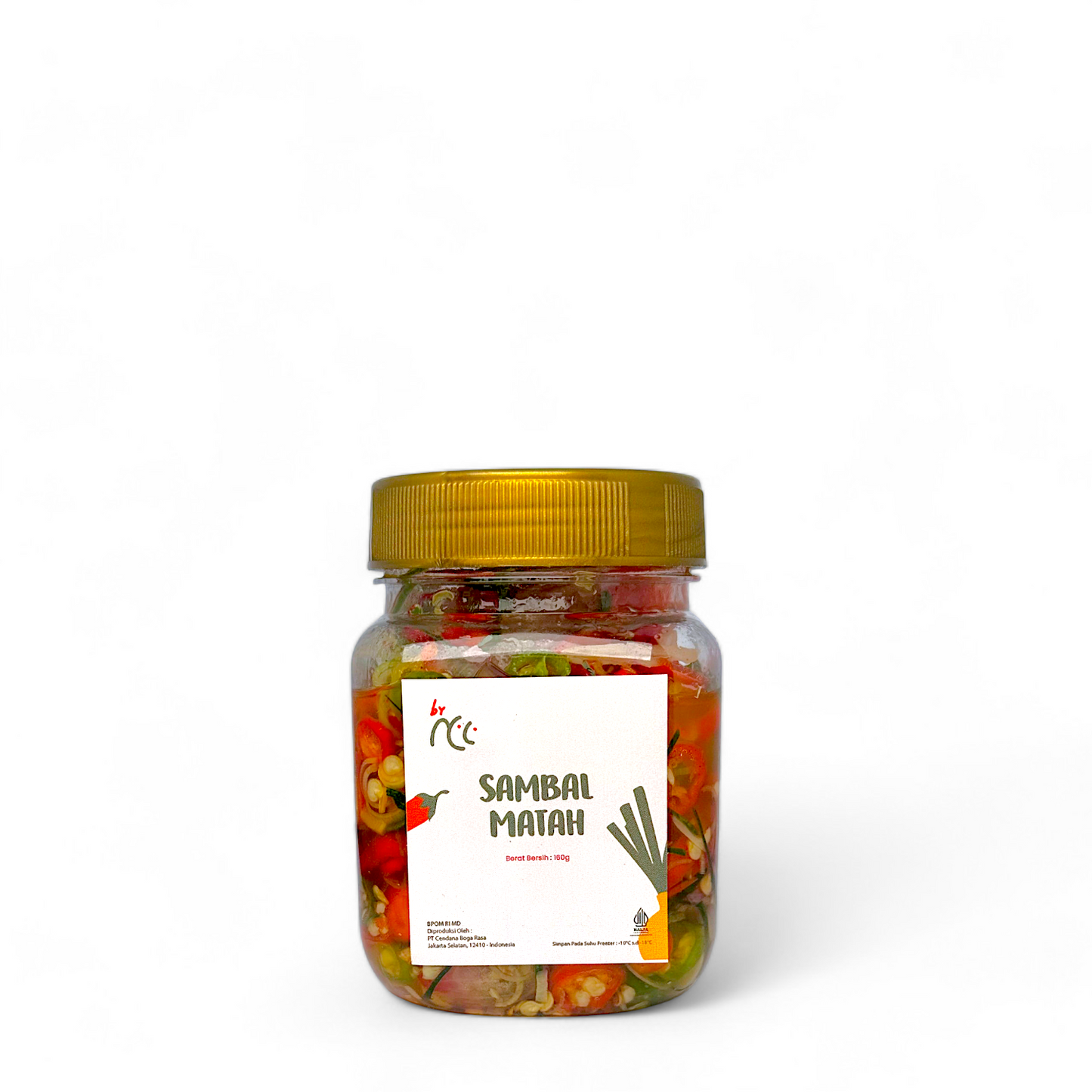 Sambal Matah By NCC kemasan 160gr khas Bali segar pedas gurih tanpa pengawet