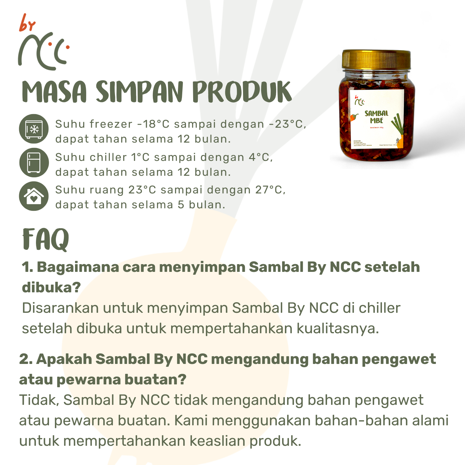 Jar of By NCC Sambal Mbe Pedas Gurih Rumahan with crispy fried shallots, authentic Balinese chili condiment