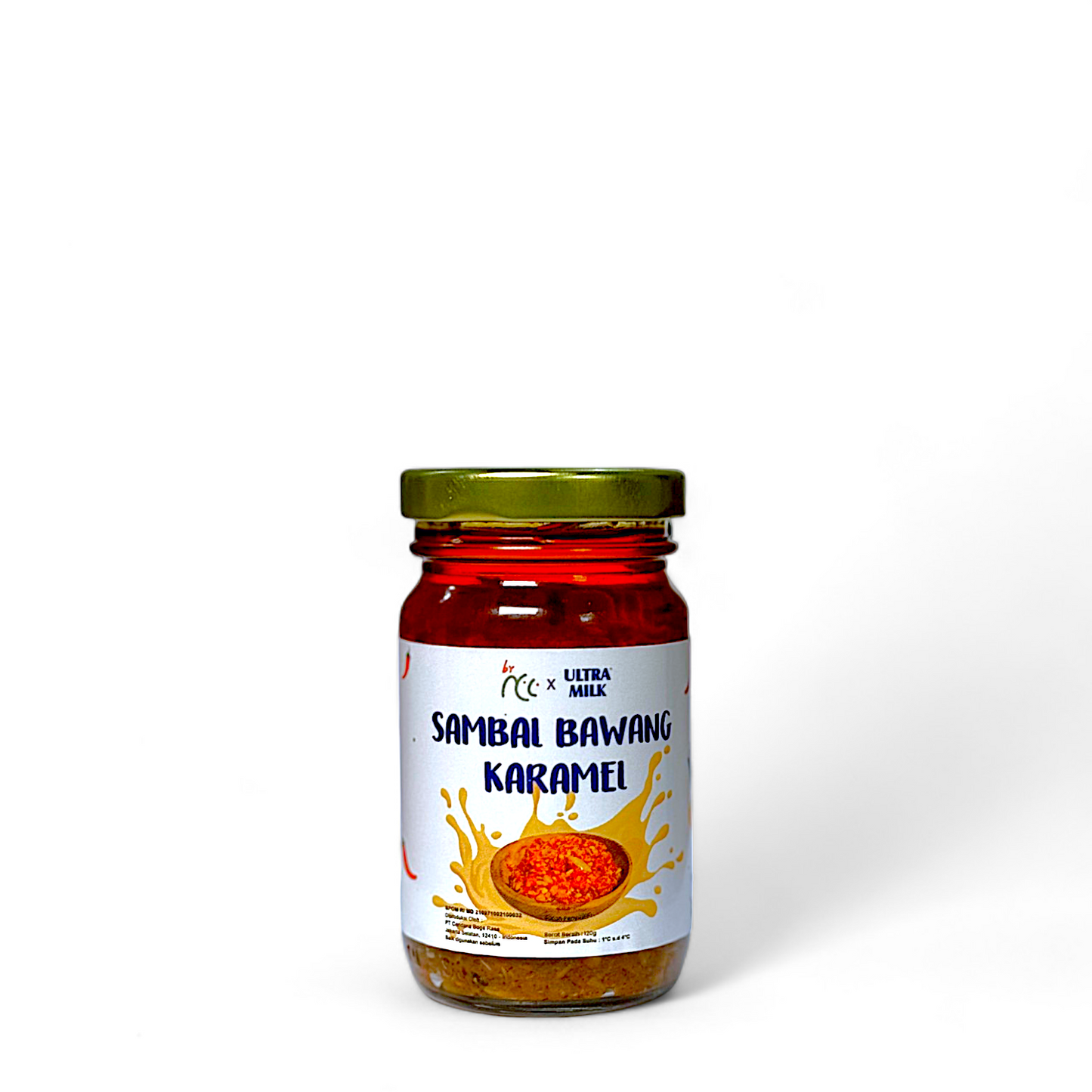 By NCC x Ultra Milk Sambal Bawang Karamel saus pedas karamel unik 120gr botol kaca