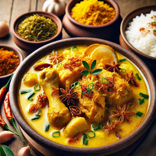 Bumbu dasar kuning - Buka Puasa - Sup Ayam Kampung Bumbu Kuning