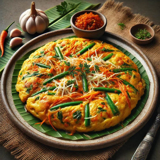 Bumbu dasar putih - Sahur - Omelet Sayur Pedas Gurih