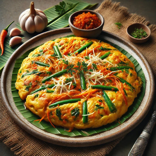 Bumbu dasar putih - Sahur - Omelet Sayur Pedas Gurih