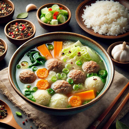 Bumbu dasar putih - Sahur - Sup Bakso Sayur Bening