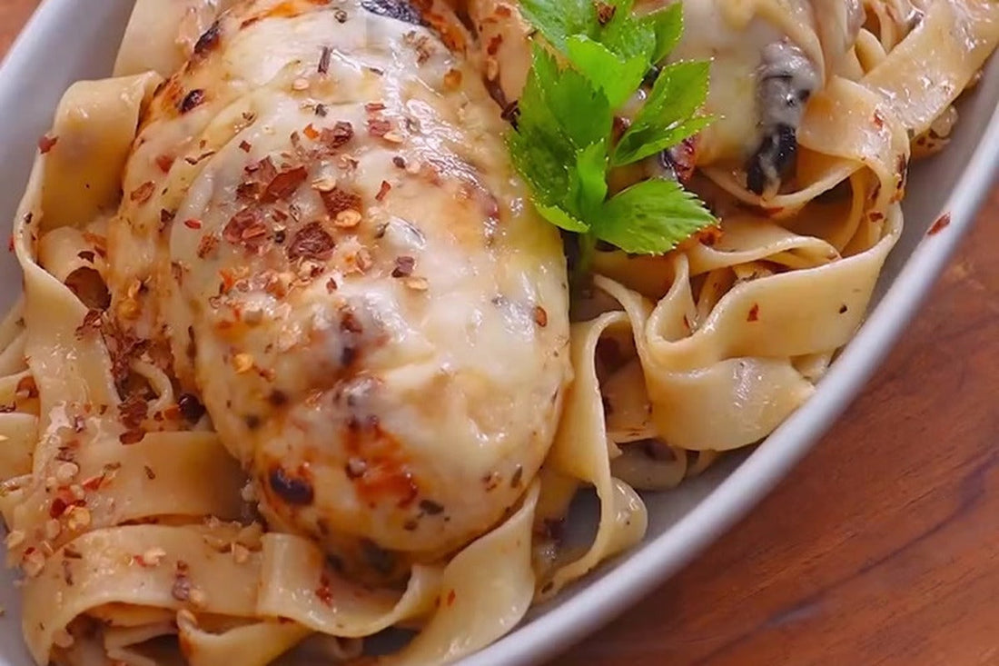 Resep Fettuccine Ayam Parmesan dengan Bumbu Dasar Putih By NCC