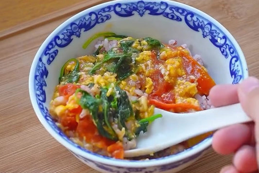 Resep Tumis Bayam Telur Tomat Praktis dengan Bumbu Dasar Putih By NCC