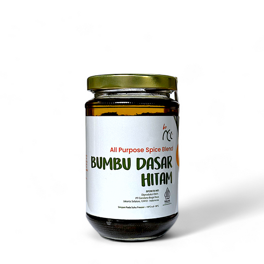Bumbu Dasar Hitam By NCC solusi praktis untuk masakan lezat dalam kemasan jar kaca