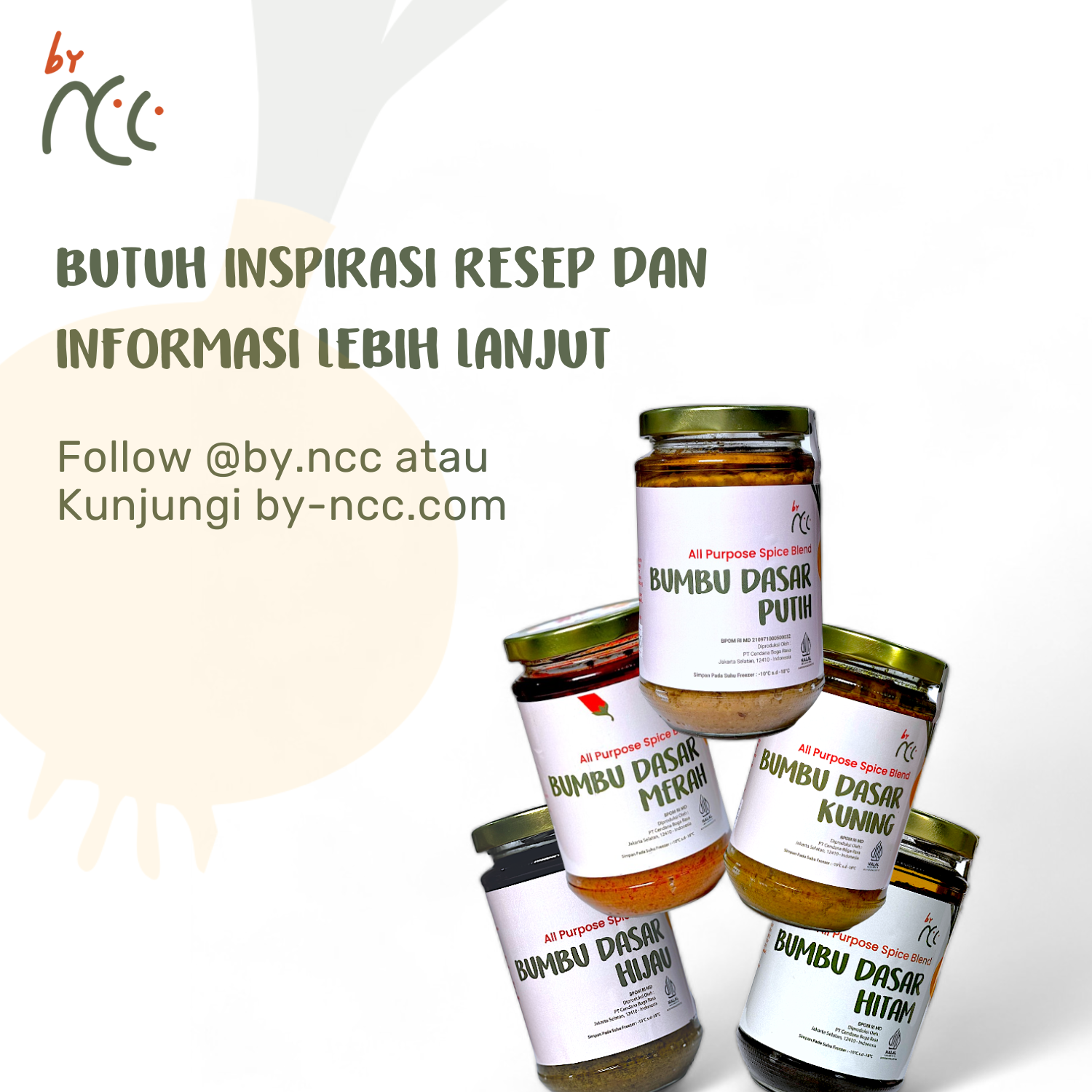 Bumbu Dasar Kuning By NCC - Tanpa Pengawet - By NCC