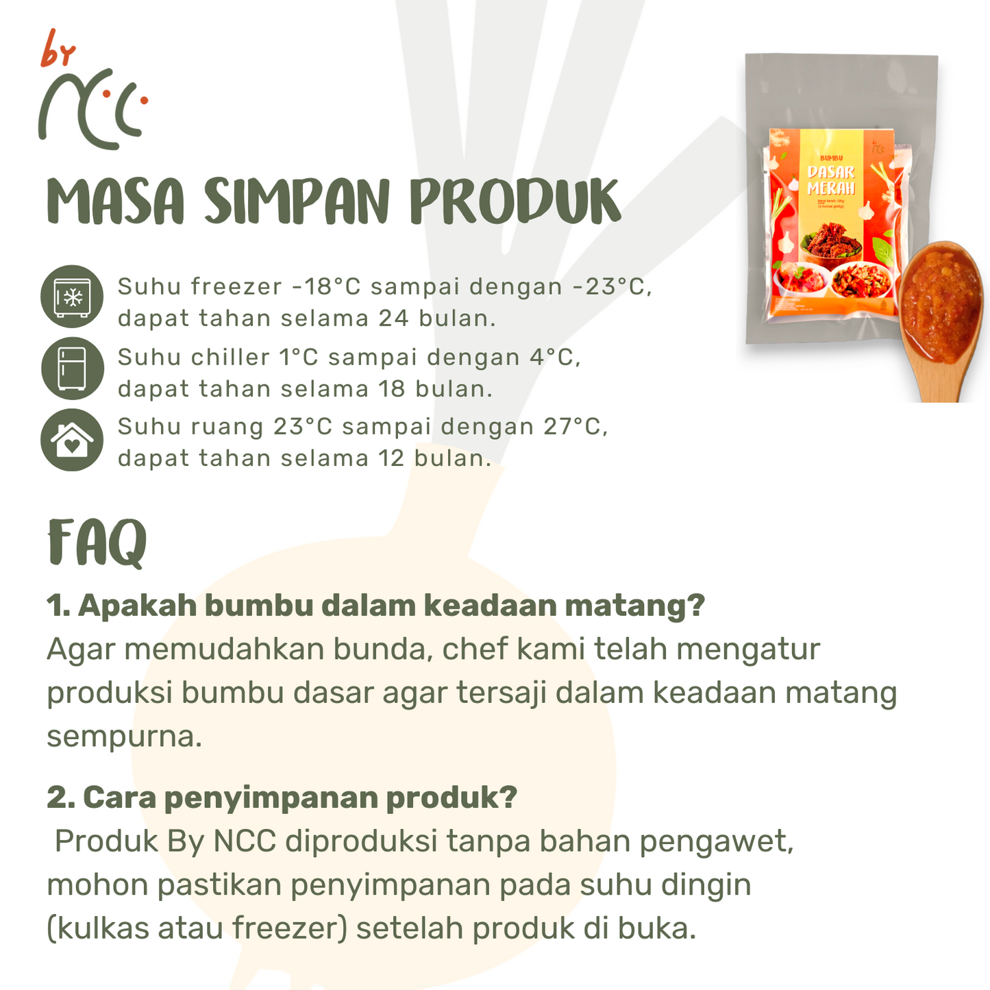 By NCC Bumbu Dasar Merah Kemasan Sachet 135gr - By NCC