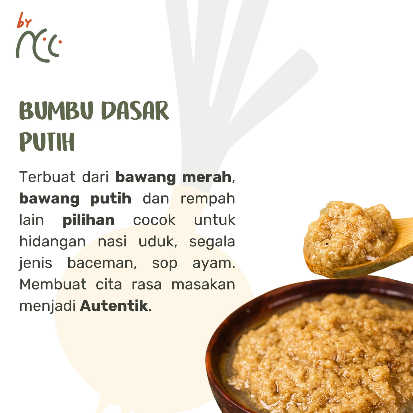 By NCC Bumbu Dasar Putih Kemasan Sachet 135gr - By NCC