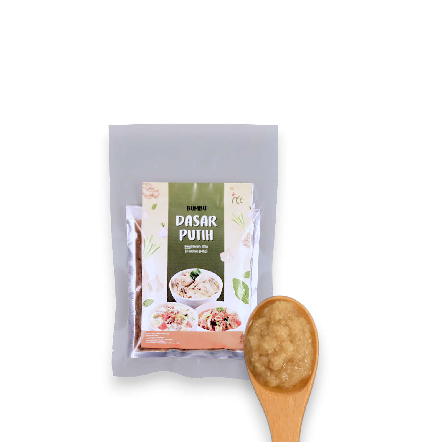By NCC Bumbu Dasar Putih kemasan sachet 135gr untuk masakan opor ayam dan sayur asem