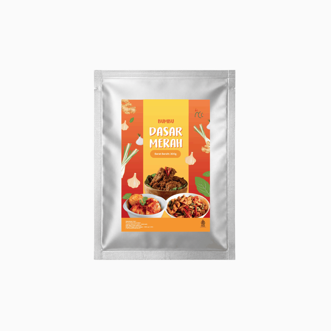 Bumbu Dasar Merah Kemasan Refill Pouch 300gr Tanpa Pengawet Untuk 5x Masak