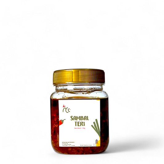 By NCC Sambal Teri Gurih Pedas Rumahan Sambel Teri Asin Medan kemasan 160gr dengan rasa pedas dan gurih alami