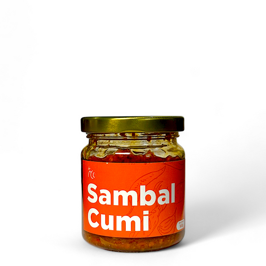 By NCC Sambal Cumi pedas gurih rumahan dalam kemasan toples kaca